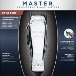Andis Master Hair Clipper Adjustable Blade, Silve