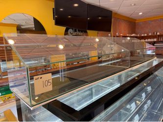 Custom Countertop Glass Display Case 72"W x 12"D x 12"H