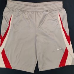 Nike Basketball Shorts Men’s M Gray Red White