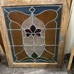 Vintage Stained Glass Window 