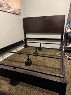 Queen headboard and frame