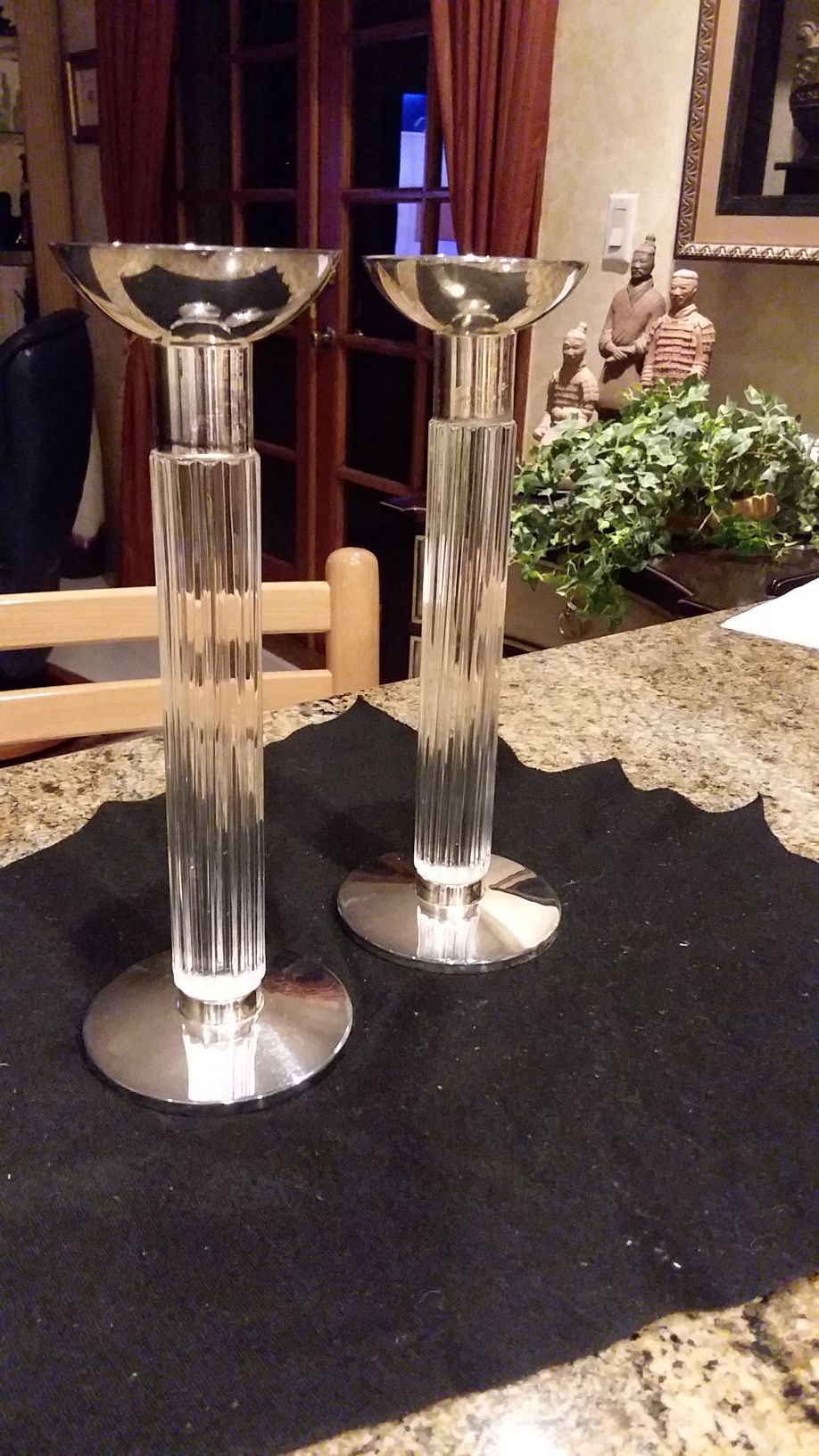 Atlantis Crystal Candelsticks