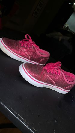 9.5c pink glitter vans