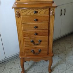 Vintage Jewelry Armoire $30