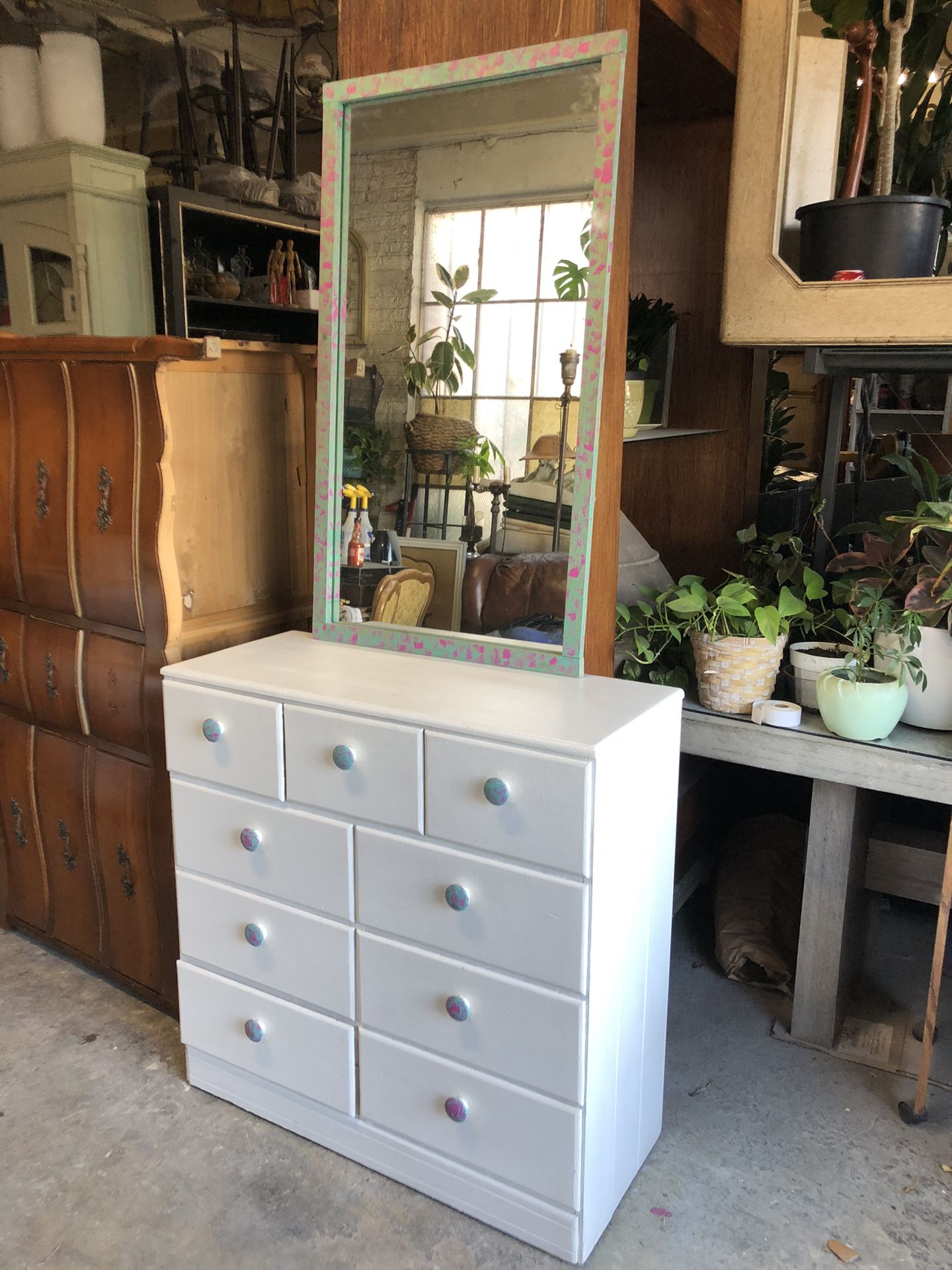 Rustic Decor 9 Drawer Dresser