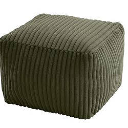 Square Stuffed Pouf Ottoman Foot Rest