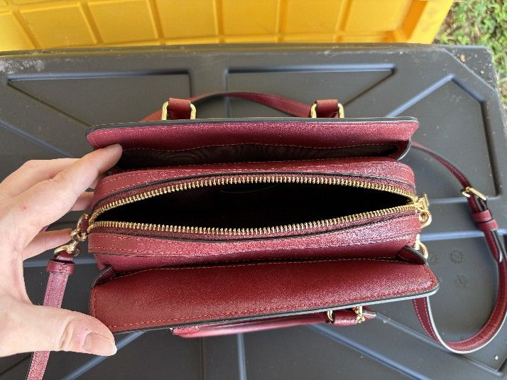 Red Leather Coach Purse