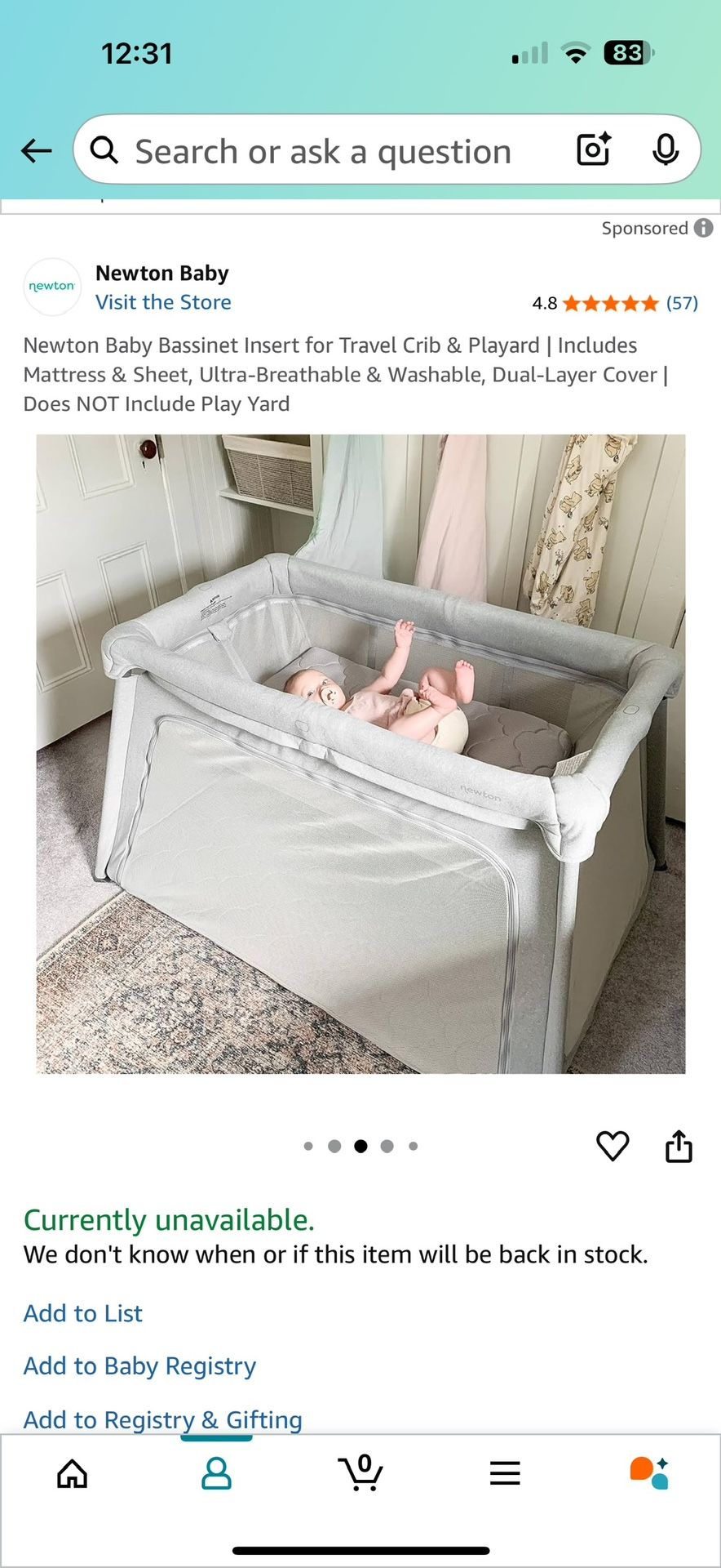 Newton Travel Bassinet Reviews Brand New Newton Travel Crib Play Yard