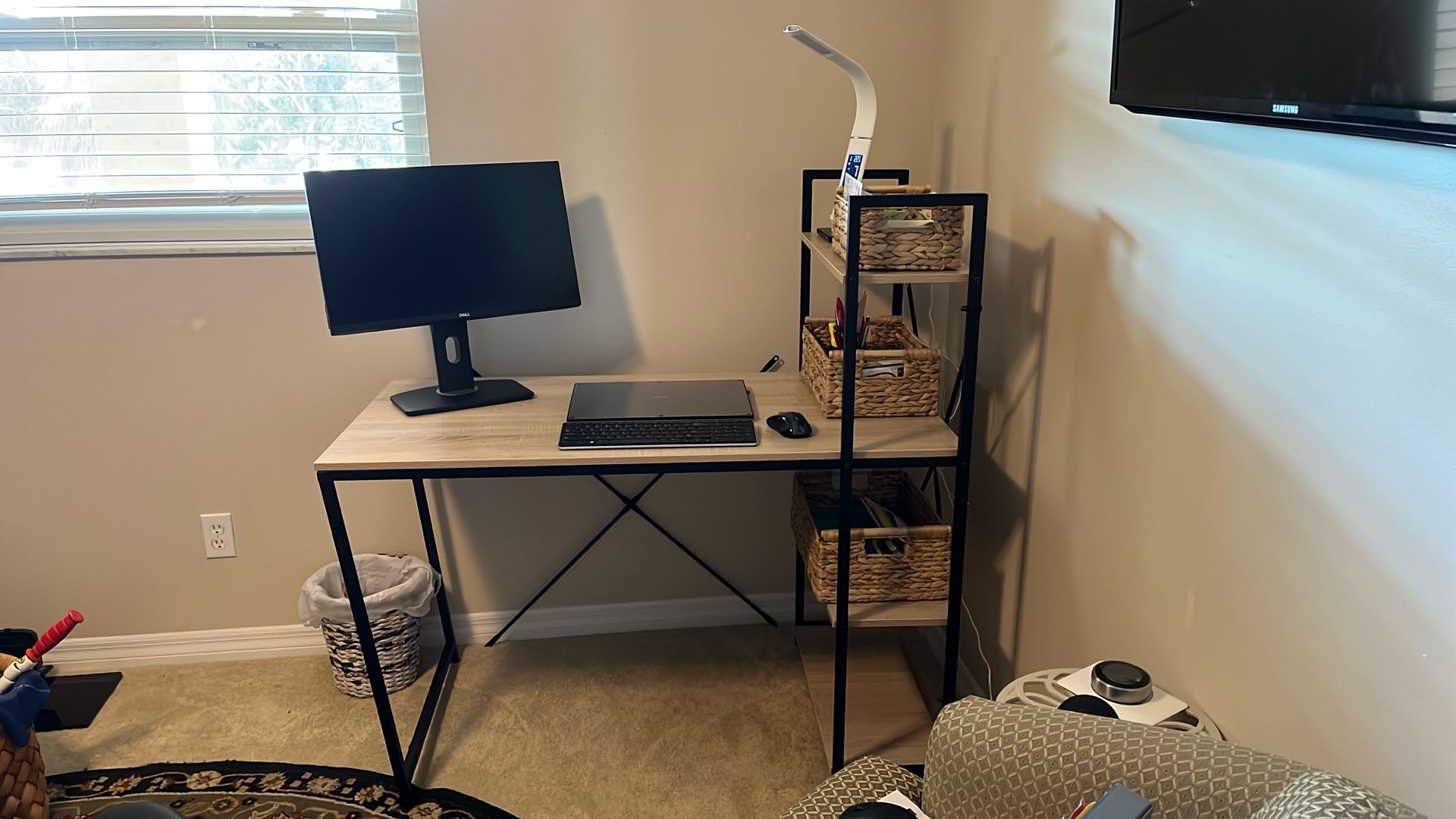 Computer Desk With Shelves 