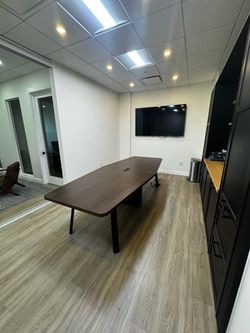 Large Modern Conference Table – 10 FT – Built-in Power Outlets