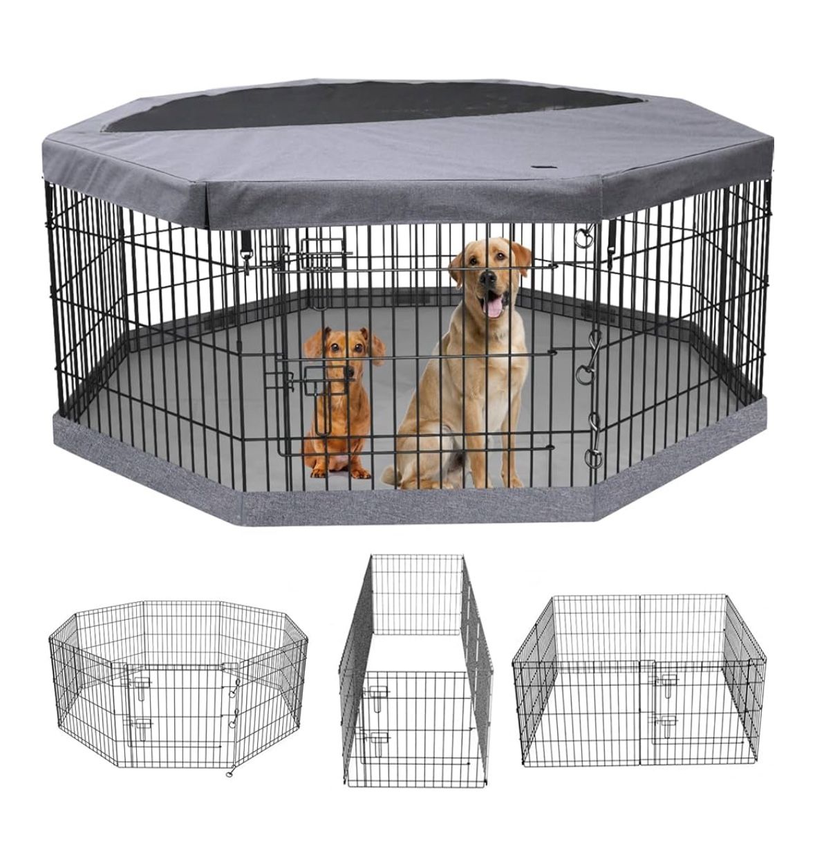 Dog Exercise Pen/Pet Puppy Playpen Kennels Yard Fence