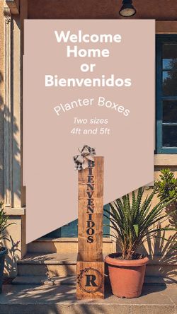 Welcome/Bienvenidos Planter Box 