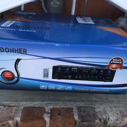 Brand new Donner power amplifier model map5 Comes with remote control high definition sound pro line dynamics fusion