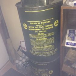 Civil defense water container