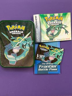 Pokemon Emerald Version Pre Order Collectors Tin Box With VIP CARD & MANUALS
