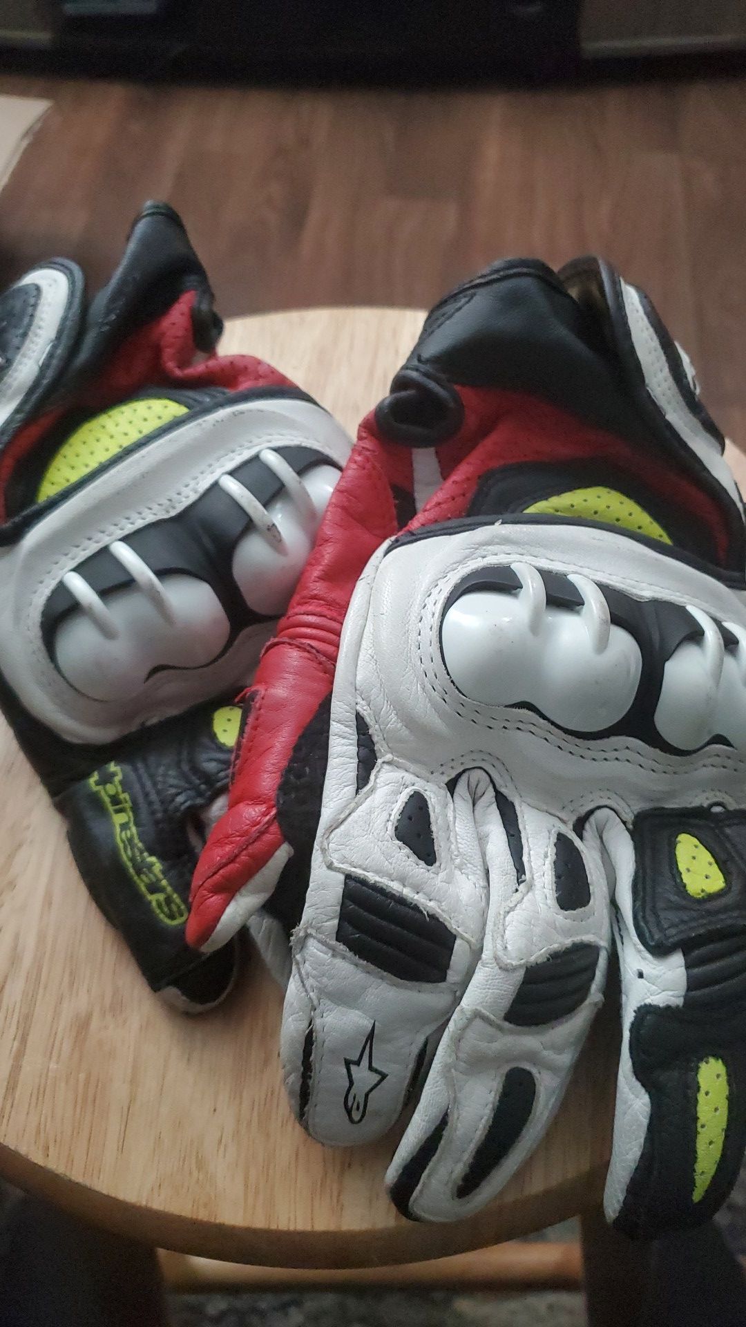 Alpinestars GPX v1 Leather Motorcycle Gloves Size 3XL