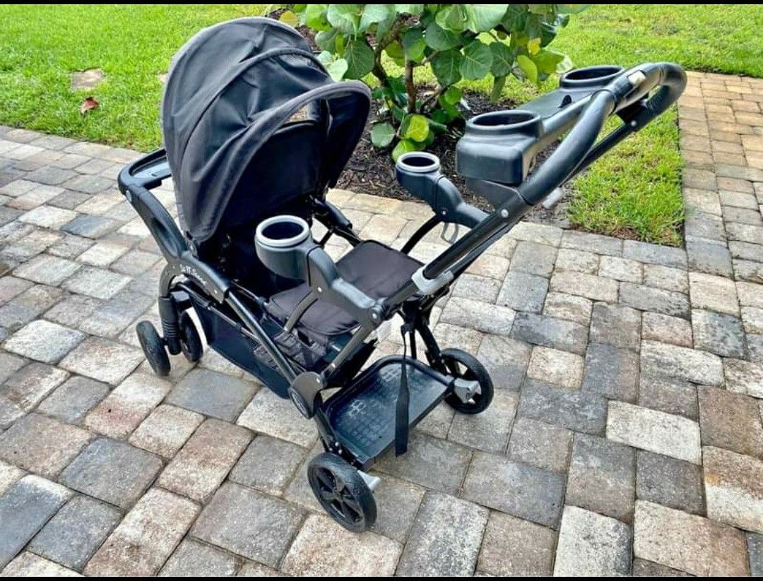 Baby Trend Sit And Stand Double Stroller, Rain Cover For It, Evenflo Sport Booster Seat