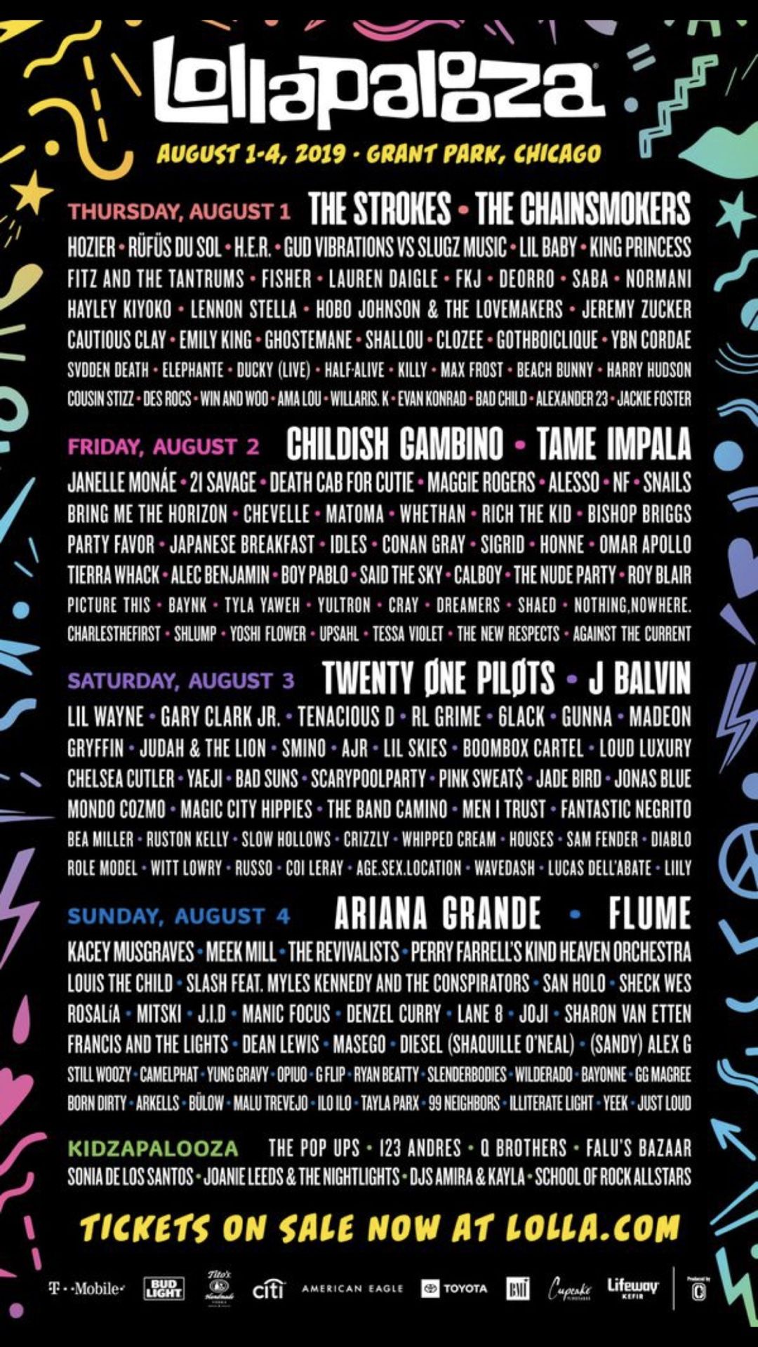 Lollapalooza 2019 Wristband!!!