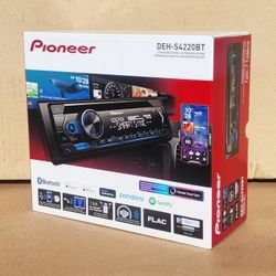 Pioneer Car Stereo System Single Din USB Mp3 Auxiliary Am Fm Bluetooth CD DEH-S4220BT 🚨 Payment Options Available 🚨 No Credit Needed 🚨 