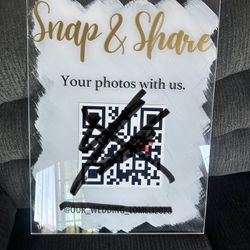 Wedding Welcome Sign/QR Code Sign 