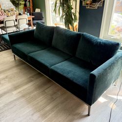 Dark Green High End Couch