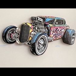 ⭐️2025 Dragula Hot Rod Shaped 1 oz Copper Medal (2500 Mintage)