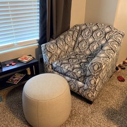 Accent Chair And Ottoman 