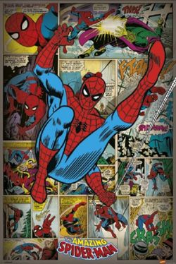 Spider-Man Retro Wall Poster 24"x36"