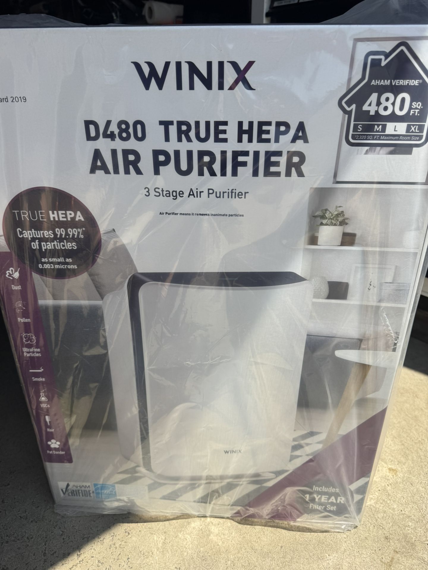 Winix D480 True Hepa Air Purifier Still Wrapped In Box New . Must Pickup