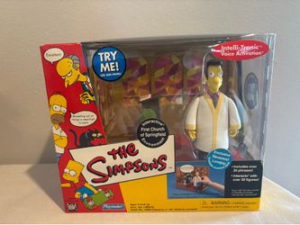 First Church of Springfield Simpsons playmates playset with Reverend lovejoy