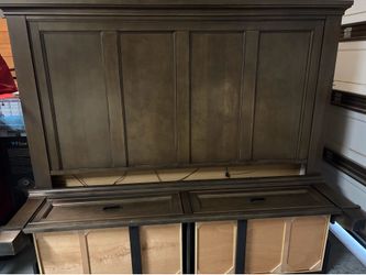 Cal King Bed Frame and Tall boy dresser