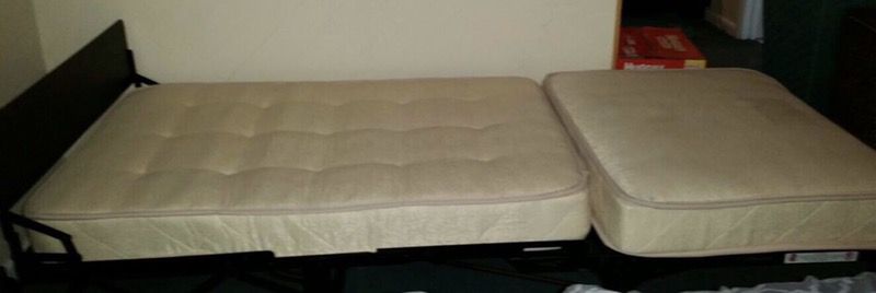 Castro Convertible Ottoman Bed with Single Mattress