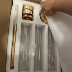 Gold Wedding Candle Holder Centerpieces (Set of 3) – $20