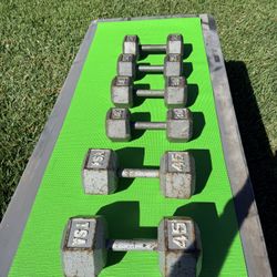 Steel Hex Dumbbells 