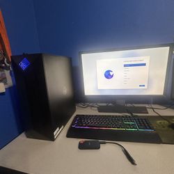 Gaming PC ONLY: HP Gaming Desktop OMEN Obelisk c Intel Core i5-9400F 16GB DDR4 1TB HDD 256GB SSD GeForce GTX 1660 Windows 11 Home 64-bit