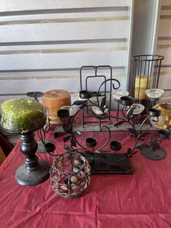 Multiple Candles Holders All Sold Together 