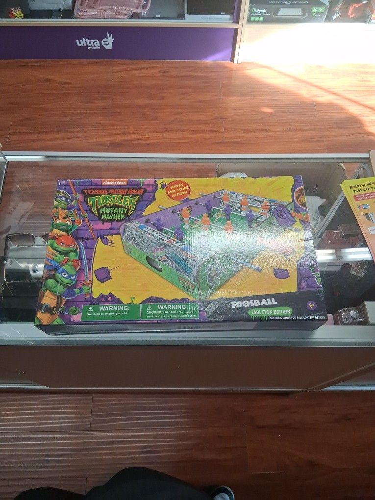 Teenage Mutant Ninja Turtles Foosball tabletop