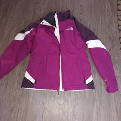 Women Size Medium North Face Ski Snowboard Rain Jacket With Removable Lining In New Condition Missing Hoodie