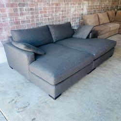 Room and Board Metro Double Chaise Sofa -Delivery Available