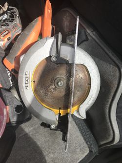 Rigid cordless circular saw batter operated