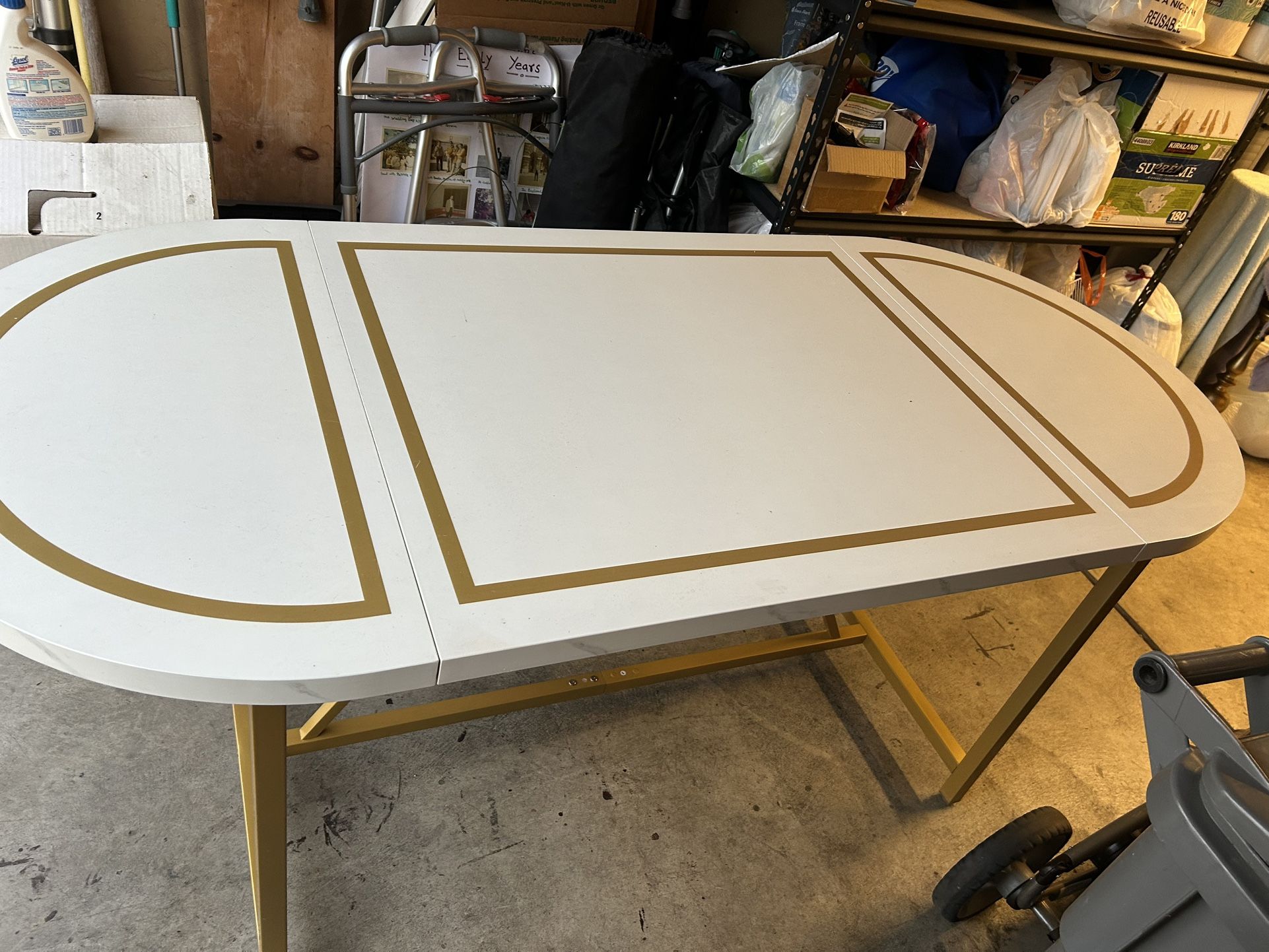 White and Gold Table