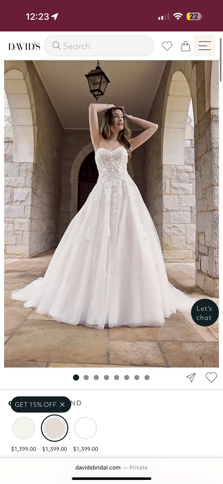 David’s Bridal Dress