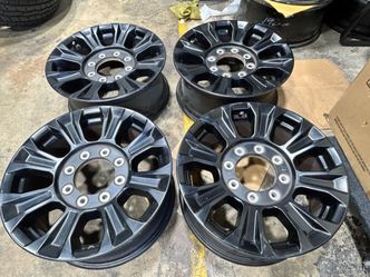 4X 18" FORD F-250 F-350 F250 F350 BLACK TREMOR OEM ORIGINAL WHEELS RIMS NO CAPS