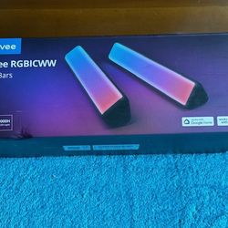 New, Firm, Govee Smart Light Bars, RGBICWW Smart LED Lights with 12 Scene Modes and Music Modes,