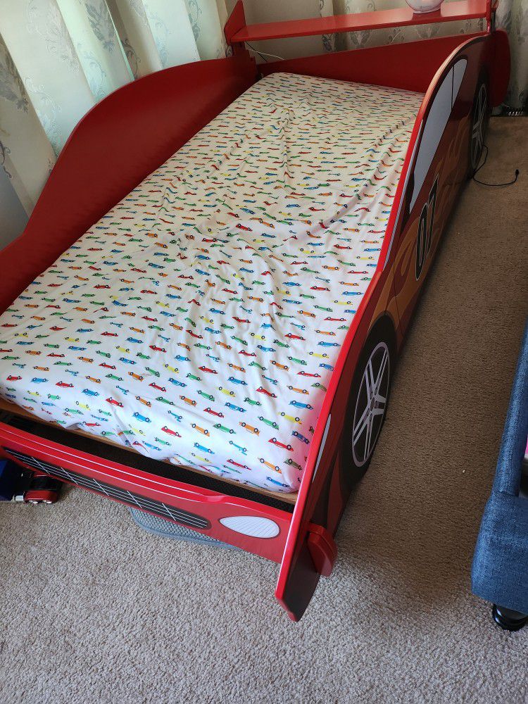 Toddler Car Bed Frame Barely Used