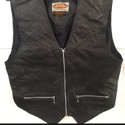 Men’s Paragraff Leather Vest Size L
