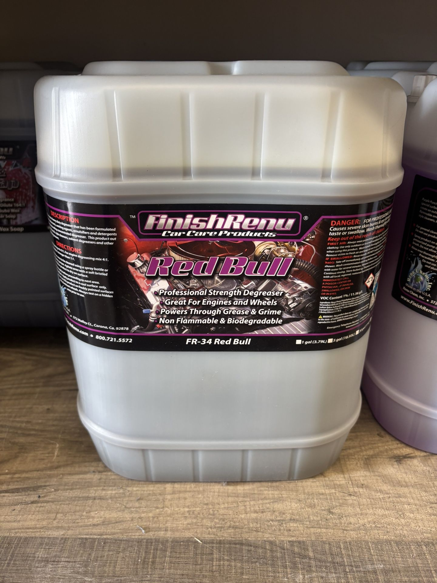 Finish renu red Bull Degreaser 5 Gallon