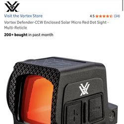 Vortex Defender CCW red Dot