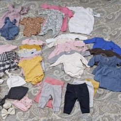 0-3 Month Girl Clothes 