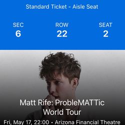 2 Tickets  Matt Rife : ProbleMATTic